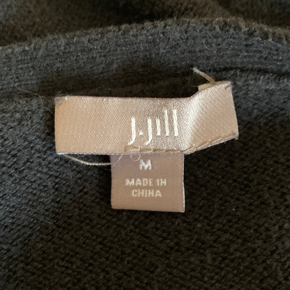 J. Jill size medium, Elegant Black Knit boat neck sweater - Picture 2 of 10